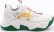 Kadın Bağcıklı Sneaker Ayakkabı Beyaz Sarı Fuşya 762713138