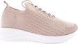 Kadın Bağcıklı Lazerli Sneaker Ayakkabı Krem 95321097