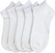 Sockshion Beyaz Pamuklu Bilek Boy Çorap 5^Li