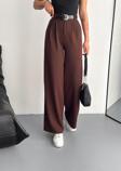 Winmoda Double Kumaş Pantolon Kemerli Ve Ön Pileli / Baggy Pantolon Double