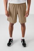 Bej Polyester Kalın Yumuşak Comfort Fit Erkek Şort - 81268