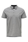 Only & Sons Erkek Onsfletcher Polo Yaka %100 Pamuk T-Shirt 22024827 Gri
