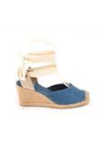 Gerçek Elişi Ipli Espadril Dolgu Topuk Keten Espadril Handmade