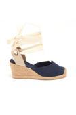 Gerçek Elişi Ipli Espadril Dolgu Topuk Keten Espadril Handmade