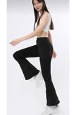 Dream Vogue Kadın Siyah Ispanyol Paça Dalgıç Kumaş Yüksek Bel Likralı Toparlayıcı Tayt Pantolon Dv540028