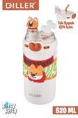 DILLER 520 ML Tek Kapak Çift Kullanım Pipetli/Pipetsiz Boyun Askılı/Çelik Termos -FFDILLERD93RENK