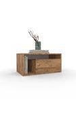 Anzera Plum Komodin - Atlantik Çam - Çekmeceli - Raflı