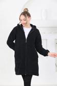 Moda Ugs Welsoft Fermuarlı Kapüşonlu Uzun Polar Hırka Haki Yeşil