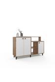 Anzera Siena Şifonyer / Konsol - Atlantik Çam - Beyaz - 4 Kapaklı