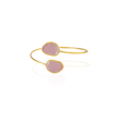 Kadir Jewellery 22 Ayar Altın Kaplama Zirkon Taşlı Ayarlanabilir Trend Bilezik