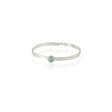 Kadir Jewellery 925 Ayar Gümüş Kaplama El İşçiliği Zirkon Taşlı Kadın Kelepçe Bilezik