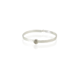 Kadir Jewellery 925 Ayar Gümüş Kaplama El İşçiliği Zirkon Taşlı Kadın Kelepçe Bilezik