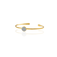 Kadir Jewellery Zirkon Taşlı Ayarlanabilir 22 Ayar Altın Kaplama Bilezik