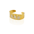 Kadir Jewellery 22 Ayar Altın Kaplama El İşçiliği Zirkon Taşlı Kadın Kelepçe Bilezik