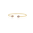 Kadir Jewellery 22 Ayar Altın Kaplama El İşçiliği Zirkon Taşlı Kadın Charm Bileklik