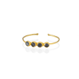 Kadir Jewellery 22 Ayar Altın Kaplama Zirkon Taşlı Ayarlanabilir Trend Bilezik
