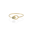 Kadir Jewellery 22 Ayar Altın Kaplama El İşçiliği Zirkon Taşlı Kadın Kelepçe Bilezik