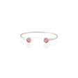 Kadir Jewellery 925 Ayar Gümüş Kaplama El İşçiliği Zirkon Taşlı Kadın Charm Bileklik