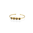 Kadir Jewellery 22 Ayar Altın Kaplama Zirkon Taşlı Ayarlanabilir Trend Bilezik