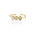 Kadir Jewellery 22 Ayar Altın Kaplama Zirkon Taşlı Ayarlanabilir Trend Bilezik