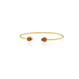 Kadir Jewellery 22 Ayar Altın Kaplama El İşçiliği Zirkon Taşlı Kadın Charm Bileklik