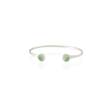 Kadir Jewellery 925 Ayar Gümüş Kaplama El İşçiliği Zirkon Taşlı Kadın Charm Bileklik