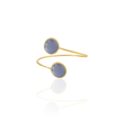 Kadir Jewellery 22 Ayar Altın Kaplama Zirkon Taşlı Ayarlanabilir Trend Bilezik