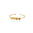 Kadir Jewellery 22 Ayar Altın Kaplama Zirkon Taşlı Ayarlanabilir Trend Bilezik