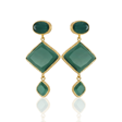 Kadir Jewellery 22 Ayar Altın Kaplama Kadın Sallantılı Küpe -El İşçiliği Ve Hipoalerjenik Küpe