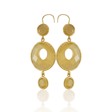 Kadir Jewellery 22 Ayar Altın Kaplama Kadın Sallantılı Küpe -El İşçiliği Ve Hipoalerjenik Küpe