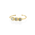 Kadir Jewellery 22 Ayar Altın Kaplama Zirkon Taşlı Ayarlanabilir Trend Bilezik