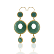 Kadir Jewellery 22 Ayar Altın Kaplama Kadın Sallantılı Küpe -El İşçiliği Ve Hipoalerjenik Küpe