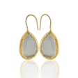 Kadir Jewellery 22 Ayar Altın Kaplama Damla Taşlı Küpe -El İşçiliği Ve Hipoalerjenik Küpe