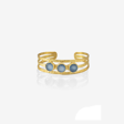 Kadir Jewellery 22 Ayar Altın Kaplama El İşçiliği Zirkon Taşlı Kadın Kaburga Bilezik