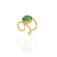 Kadir Jewellery 22 Ayar Altın Kaplama Kadın Zirkon Taşlı Yüzük
