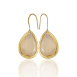 Kadir Jewellery 22 Ayar Altın Kaplama Damla Taşlı Küpe -El İşçiliği Ve Hipoalerjenik Küpe