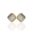 Kadir Jewellery 22 Ayar Altın Kaplama Kadın Minimal Küpe -El İşçiliği Ve Hipoalerjenik Küpe