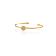 Kadir Jewellery Zirkon Taşlı Ayarlanabilir 22 Ayar Altın Kaplama Bilezik