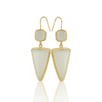 Kadir Jewellery 22 Ayar Altın Kaplama Kadın Sallantılı Küpe -El İşçiliği Ve Hipoalerjenik Küpe
