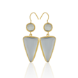 Kadir Jewellery 22 Ayar Altın Kaplama Kadın Sallantılı Küpe -El İşçiliği Ve Hipoalerjenik Küpe