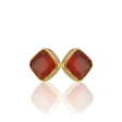 Kadir Jewellery 22 Ayar Altın Kaplama Kadın Minimal Küpe -El İşçiliği Ve Hipoalerjenik Küpe