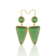 Kadir Jewellery 22 Ayar Altın Kaplama Kadın Sallantılı Küpe -El İşçiliği Ve Hipoalerjenik Küpe