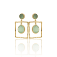 Kadir Jewellery 22 Ayar Altın Kaplama Kadın Sallantılı Küpe -El İşçiliği Ve Hipoalerjenik Küpe-E85