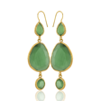 Kadir Jewellery 22 Ayar Altına Kaplama Kadın Sallantılı Küpe -El İşçiliği Ve Hipoalerjenik Küpe