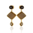 Kadir Jewellery 22 Ayar Altın Kaplama Kadın Sallantılı Küpe -El İşçiliği Ve Hipoalerjenik Küpe