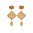Kadir Jewellery 22 Ayar Altın Kaplama Kadın Sallantılı Küpe -El İşçiliği Ve Hipoalerjenik Küpe