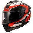 KASK LS2 STREAM 2 ROAD MAT SİYAH-KIRMIZI-BEYAZ-GRİ