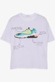 Breeze Erkek Çocuk Tişört Renkli Ayakkabı Baskılı 9-16 Yaş, Beyaz