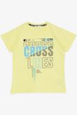Breeze Girls & Boys Erkek Çocuk Tişört Yazı Baskılı 8-14 Yaş, Neon Sarı