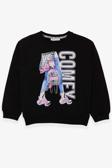 Breeze Kız Çocuk Sweatshirt Pullu Baskılı 9-14 Yaş, Siyah